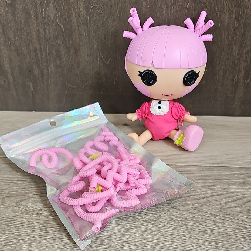 2012 Lalaloopsy Littles Silly Hair Doll Trinket Sparkles *Missing Shoe & Tutu